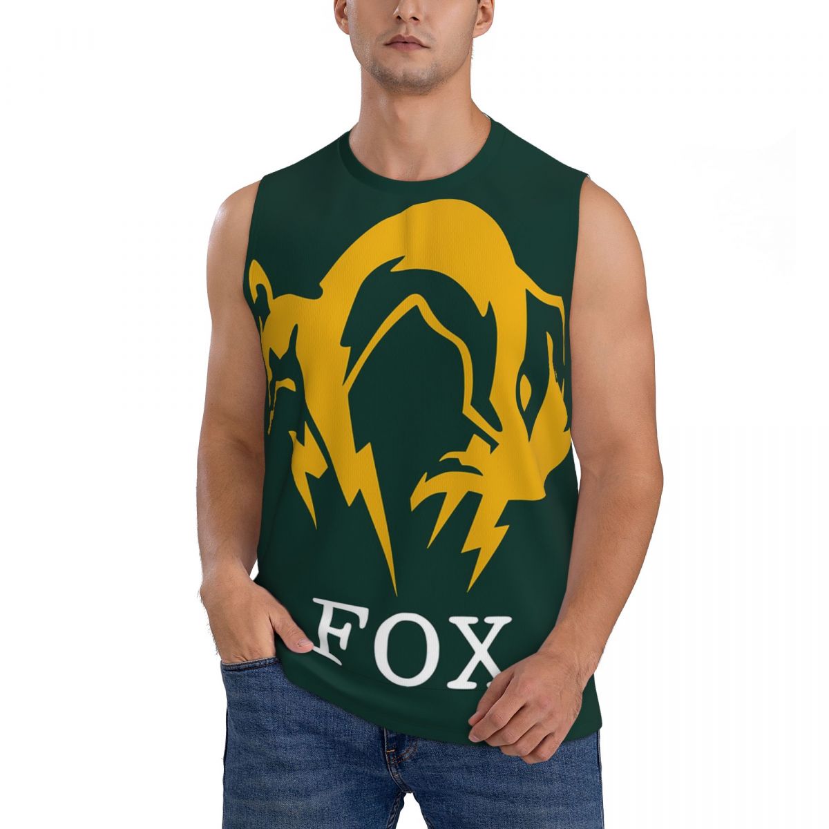 Running Gear Tank - Metal Gear Solid Fox Men Sleeveless