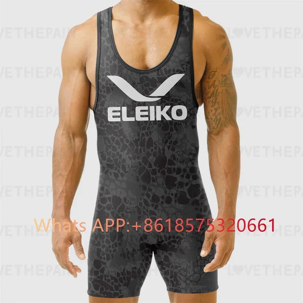 ELEIKO Mens Wrestling Singlet  - Running Gear Train 评论和价格