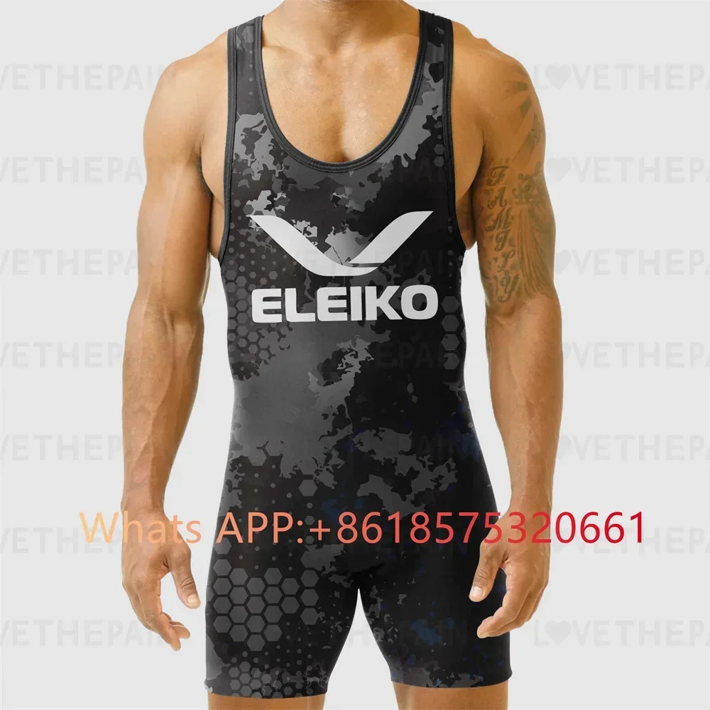 ELEIKO Mens Wrestling Singlet  - Running Gear Train 评论和价格
