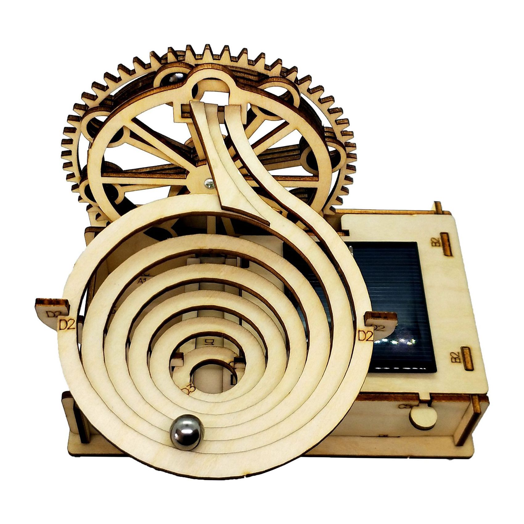 3D Wooden Marble Run Track Sol - Running Gear Track 评论和价格