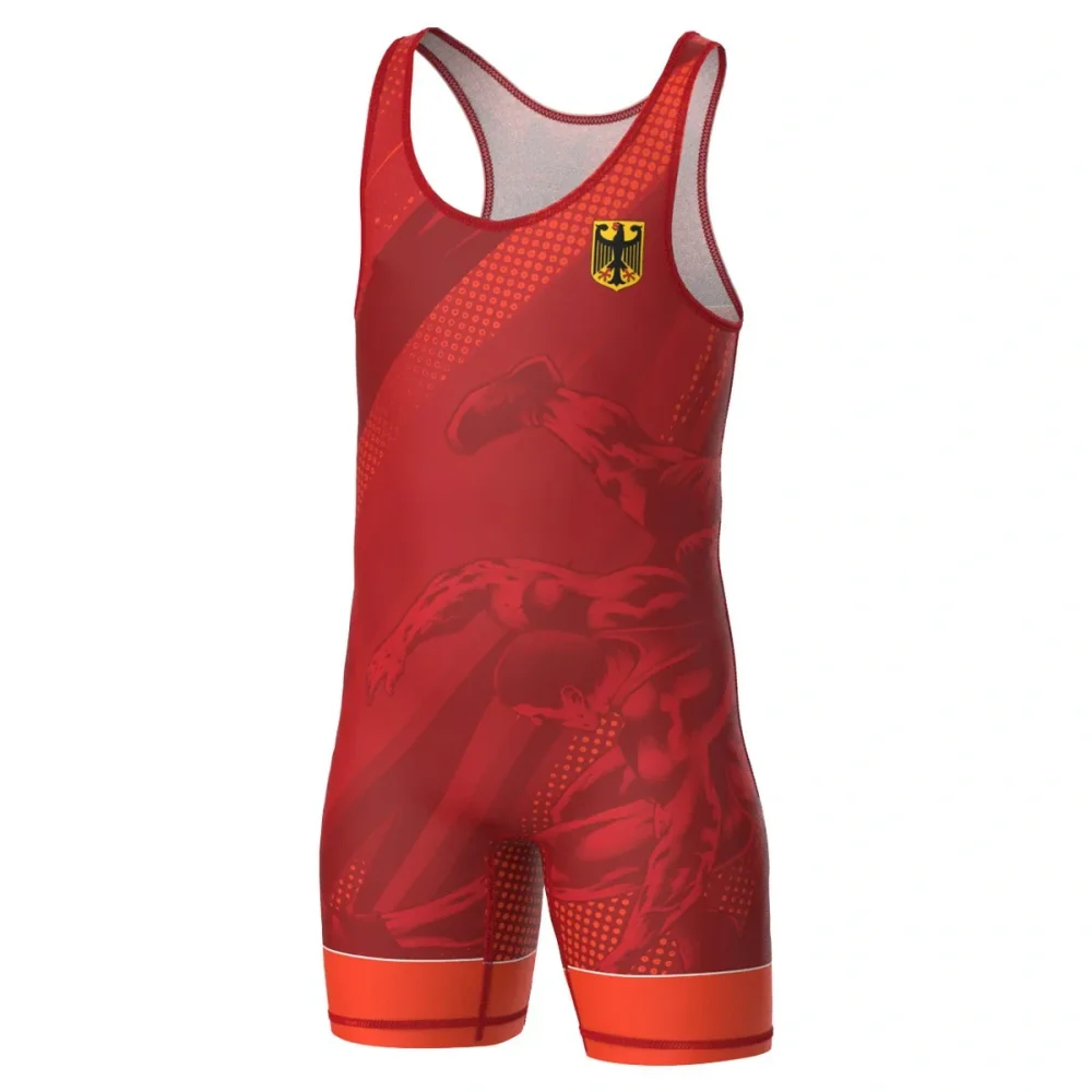 Mens Wrestling Singlet Uniform - Running Gear Train 评论和价格