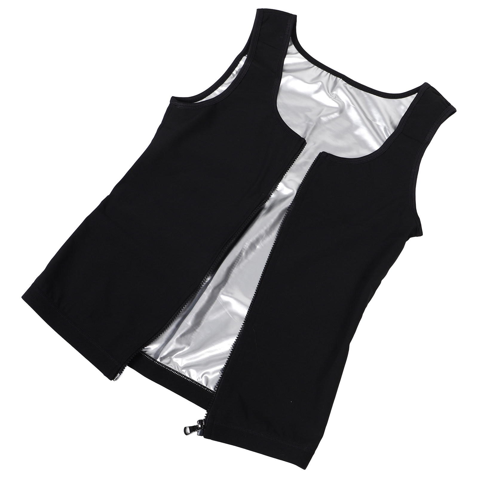 Men Sweat Vest Zip Up Compress - Running Gear Tank 评论和价格