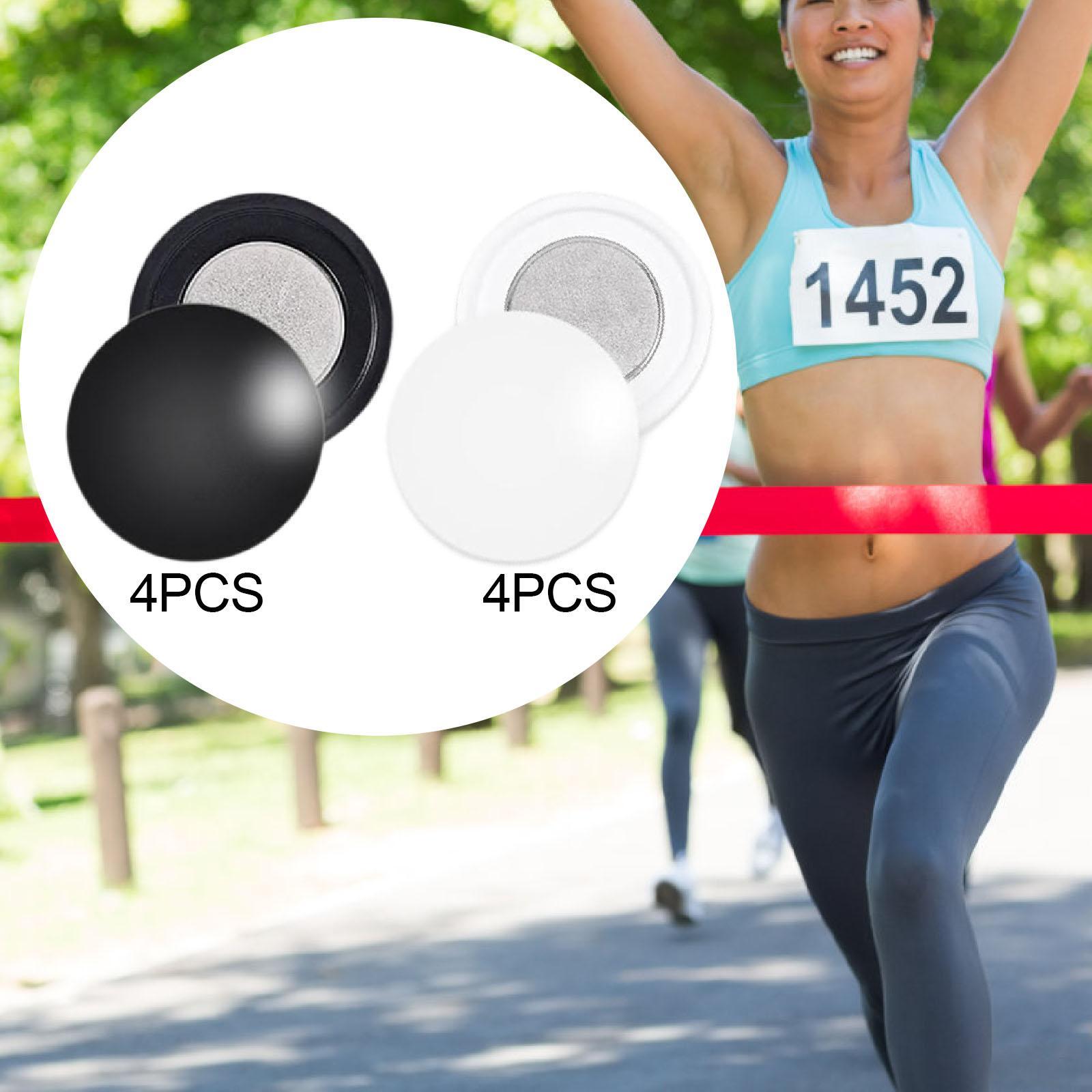 4 Pair Magnetic Race Bib Clips - Running Gear Track 评论和价格