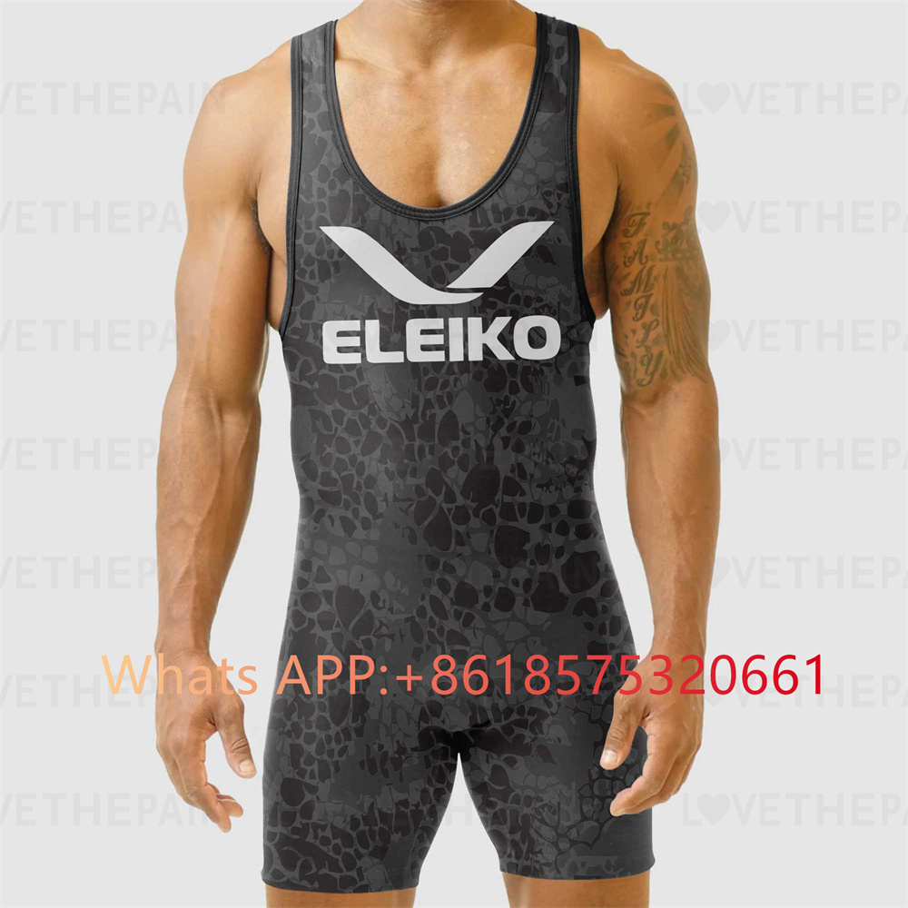 ELEIKO Mens Wrestling Singlet  - Running Gear Train 评论和价格