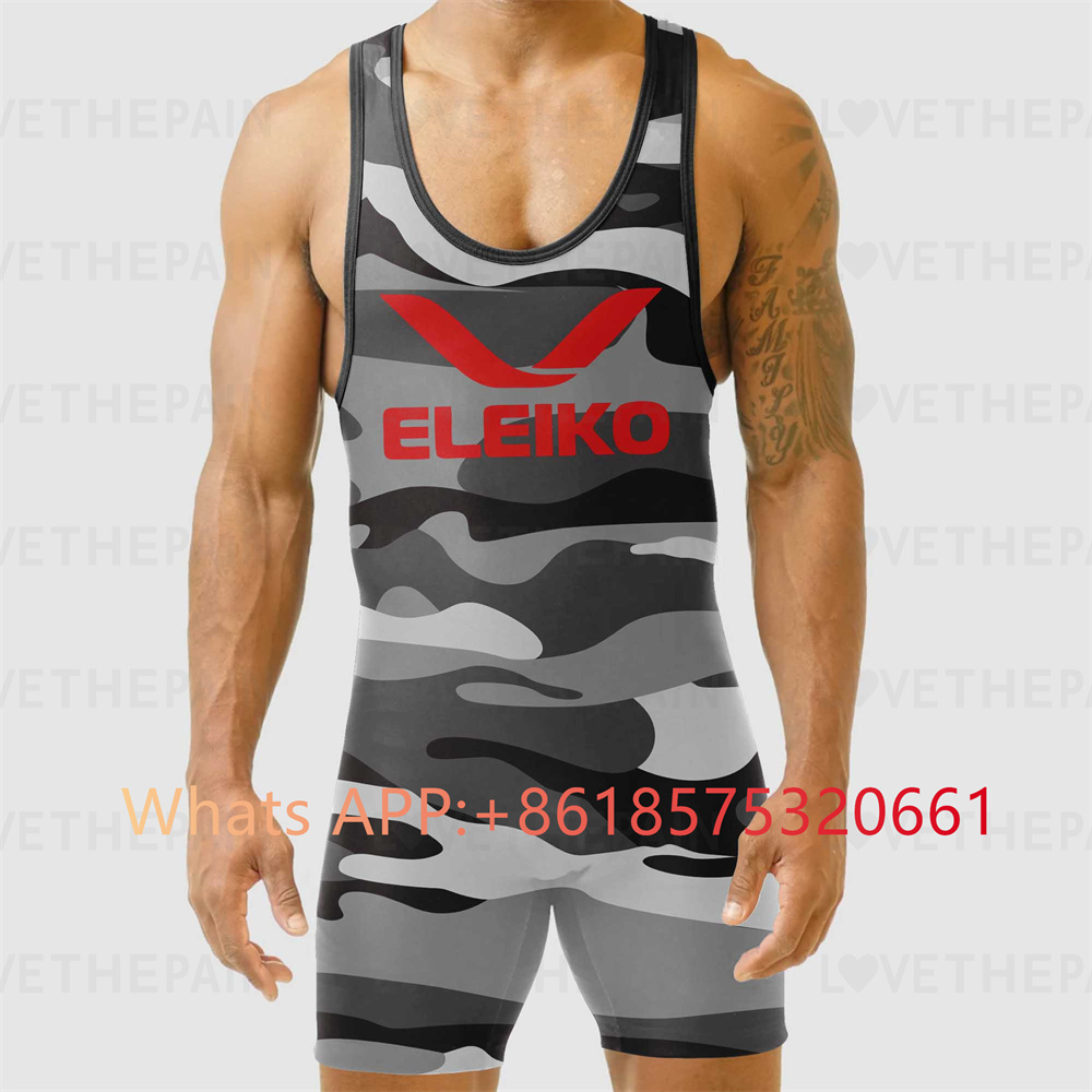 ELEIKO Mens Wrestling Singlet  - Running Gear Train 评论和价格
