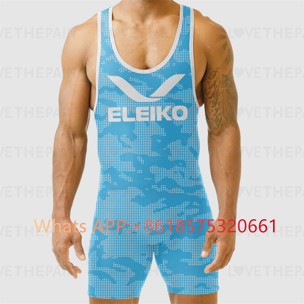 ELEIKO Mens Wrestling Singlet  - Running Gear Train 评论和价格