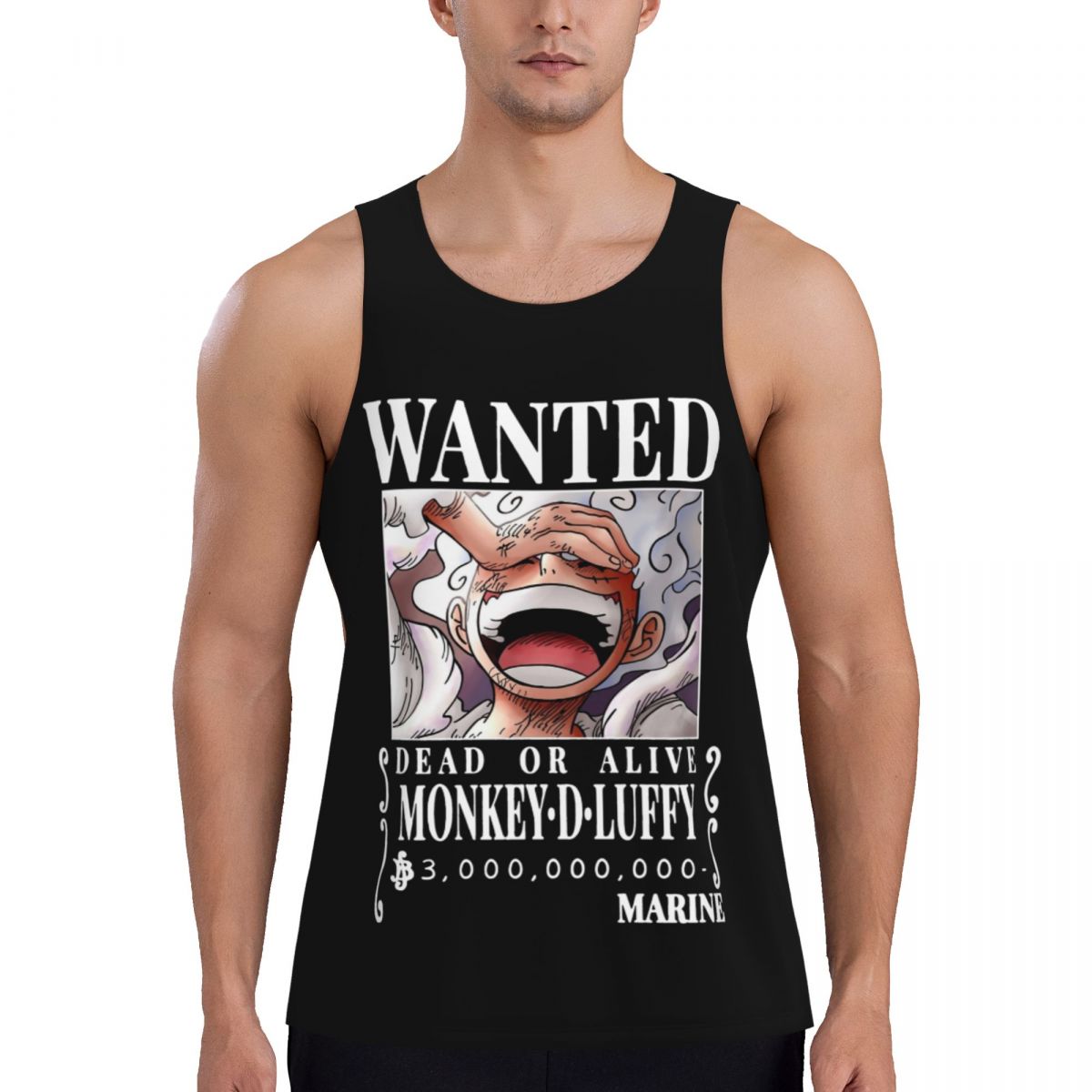 Graphic Luffy Wanted Bounty Ni - Running Gear Tank 评论和价格