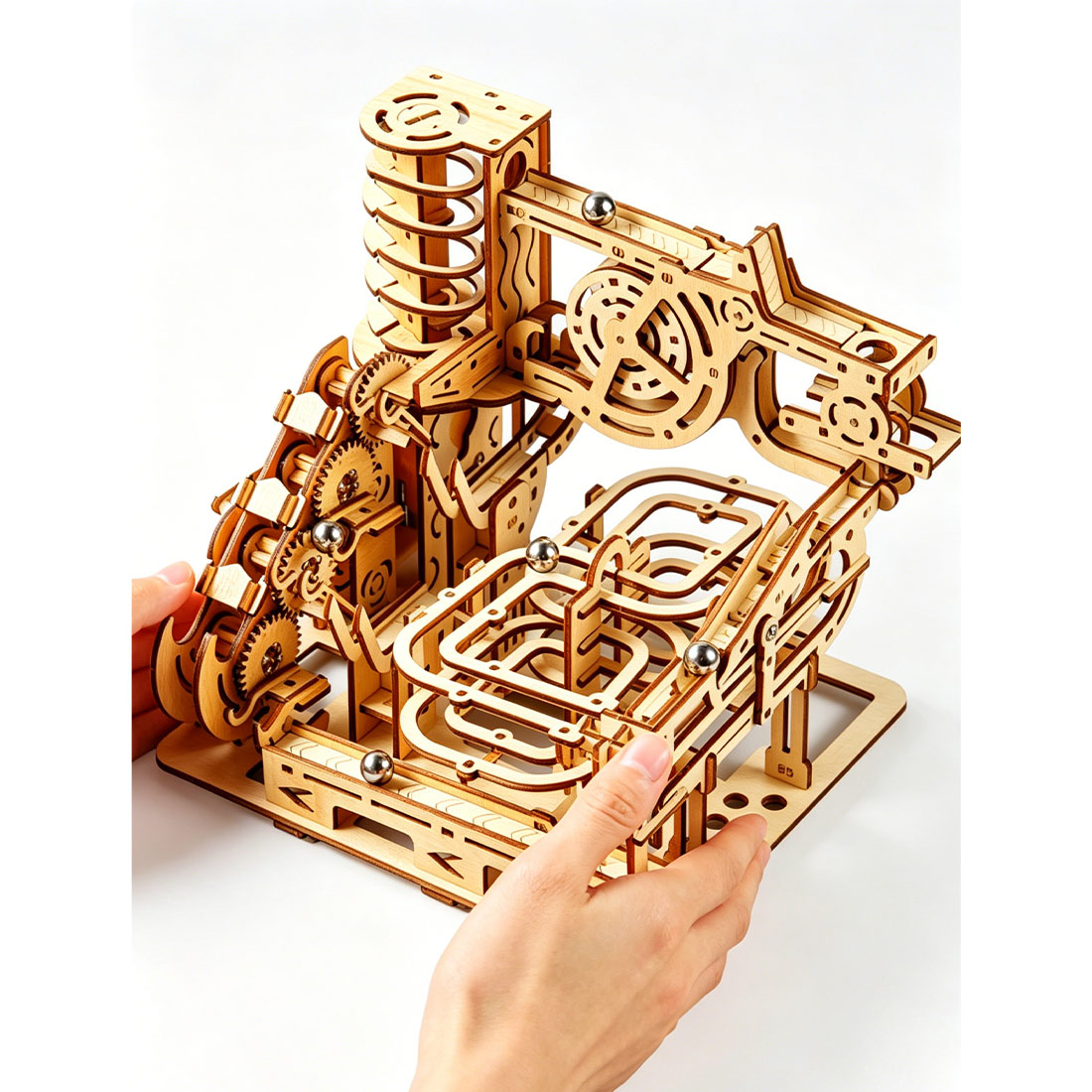 3D Wooden Puzzle Mechanical Ma - Running Gear Track 评论和价格